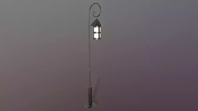 Lantern outdoor PBR low poly game ready
