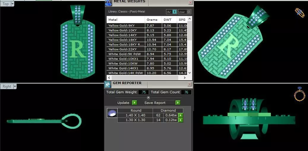 Latter R Pendent 3d Model 3D print model_0