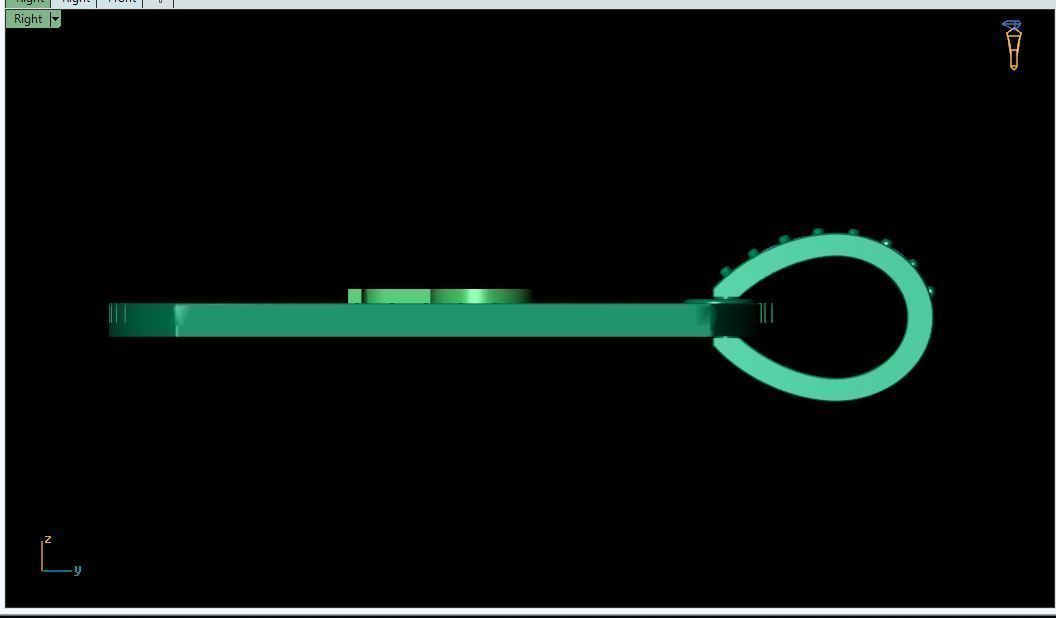 Latter P Pendent 3d Model 3D print model_2