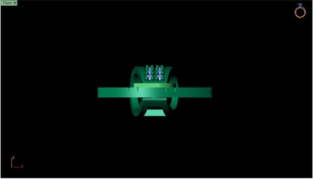 Latter P Pendent 3d Model 3D print model_3