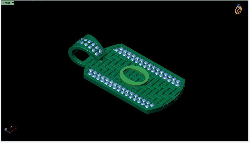 Latter O Pendent 3d Model 3D print model_4