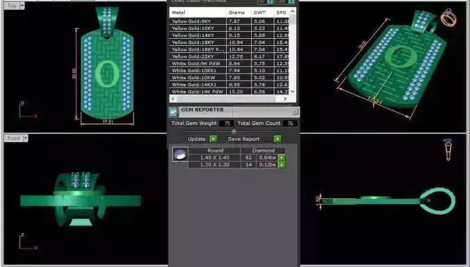 Latter O Pendent 3d Model 3D print model Latter O Pendent 3d Model 3D print model