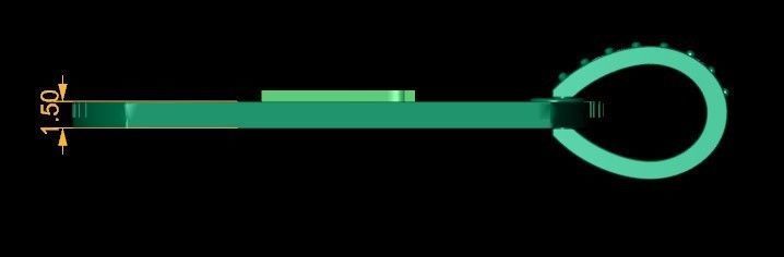 Latter N Pendent 3d Model 3D print model_2