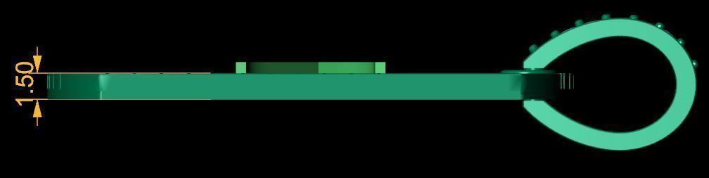 Latter K Pendent 3d Model 3D print model_3