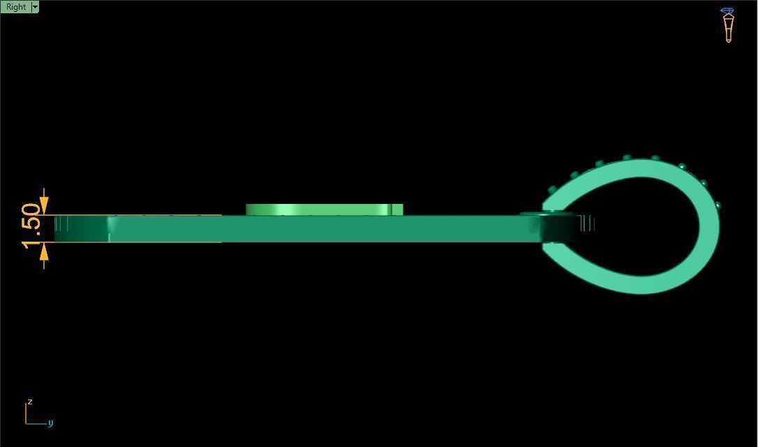 Latter J Pendent 3d Model 3D print model_3