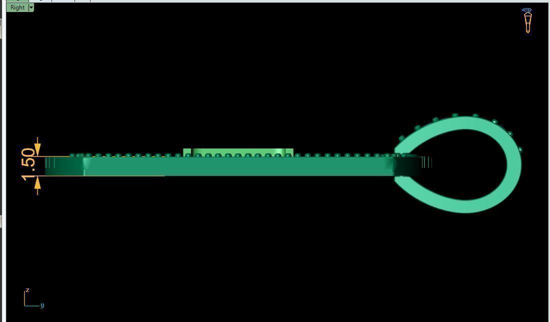 Latter I Pendent 3d Model 3D print model_3