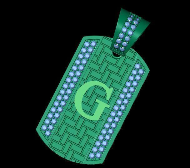 Latter G Pendent 3d Model 3D print model_4