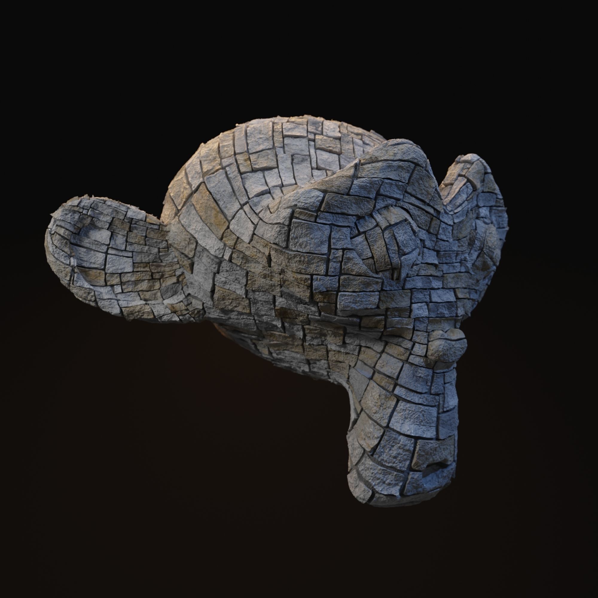 Cream Chopped Stone 8K Textures Texture_4