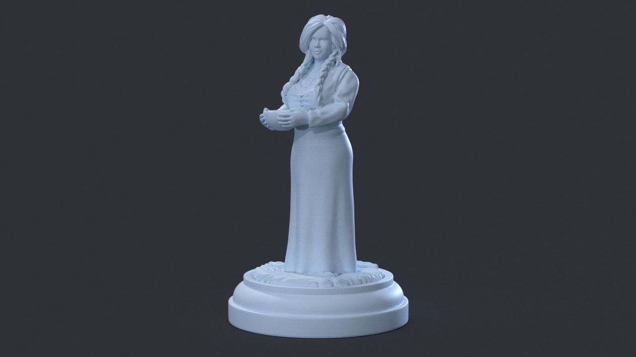 Innkeepers daughter DnD 3D print model_1