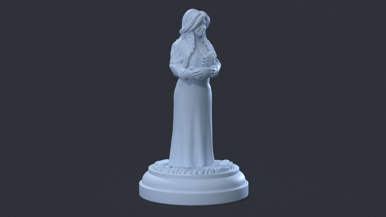Innkeepers daughter DnD 3D print model_2