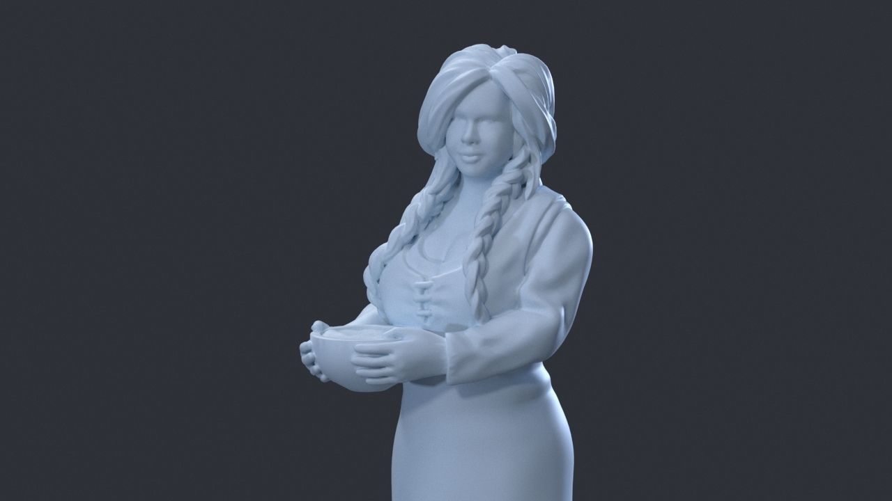 Innkeepers daughter DnD 3D print model_5