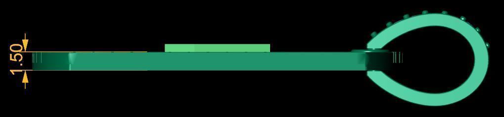 Latter E Pendent 3d Model 3D print model_2