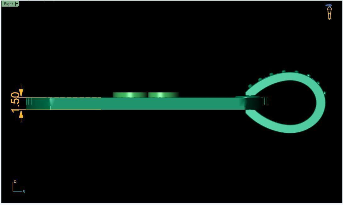 Latter B Pendent 3d Moddel 3D print model_3