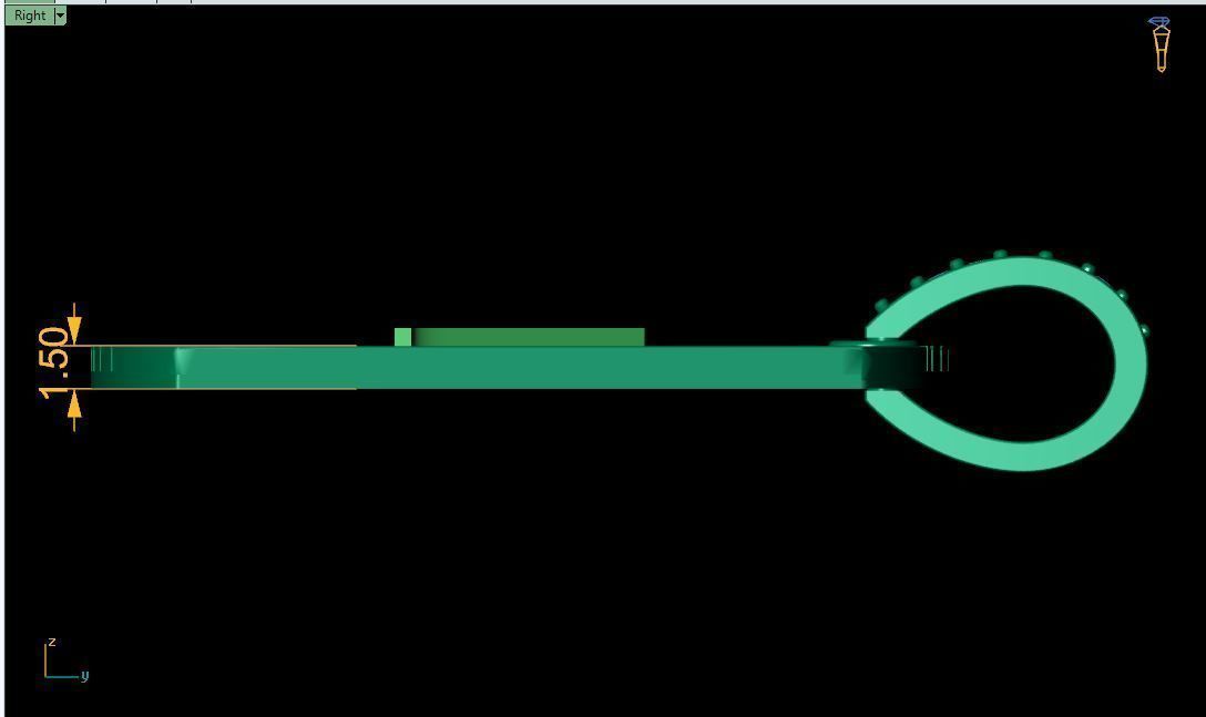 Latter A Pendent 3d Model 3D print model_3