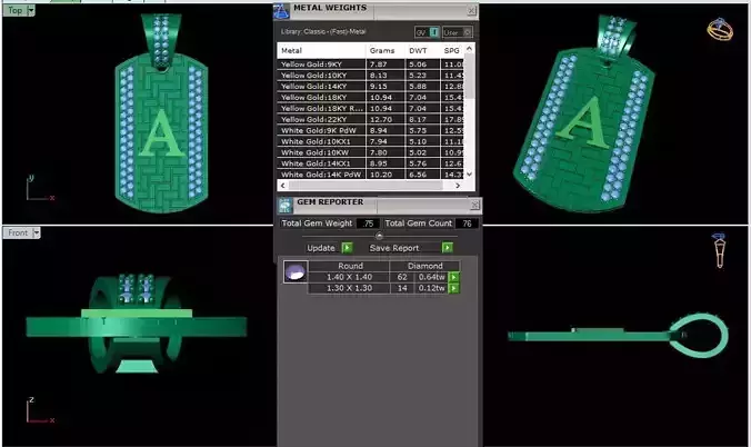 Latter A Pendent 3d Model 3D print model Latter A Pendent 3d Model 3D print model