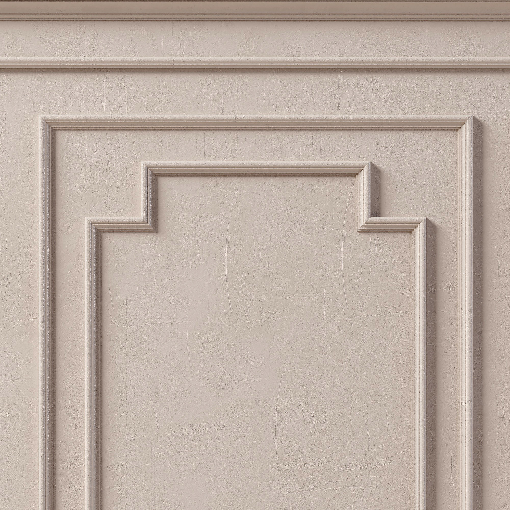 Decorative plaster with molding 34 3D model_1