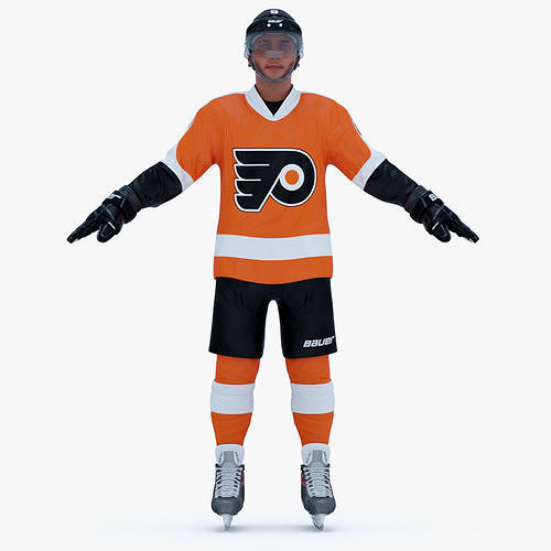 Hockey Player Philadelphia Flyers Rigged