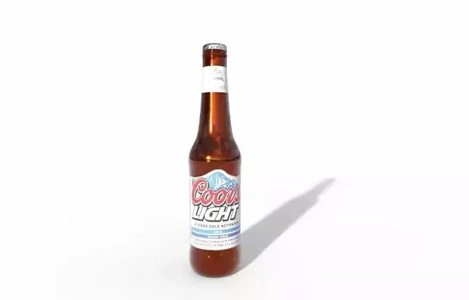 Coors Light Beer Low-poly 3D model