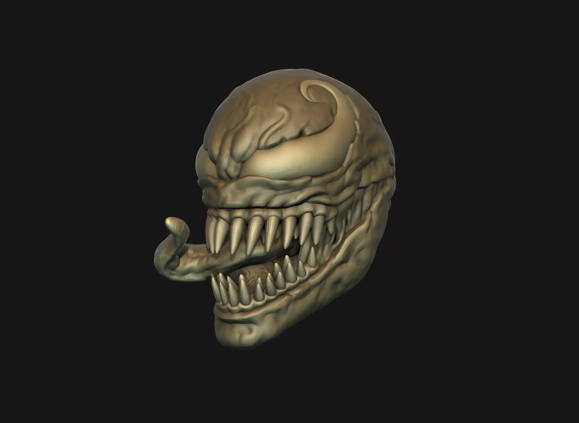 Venom head 3D print model_0