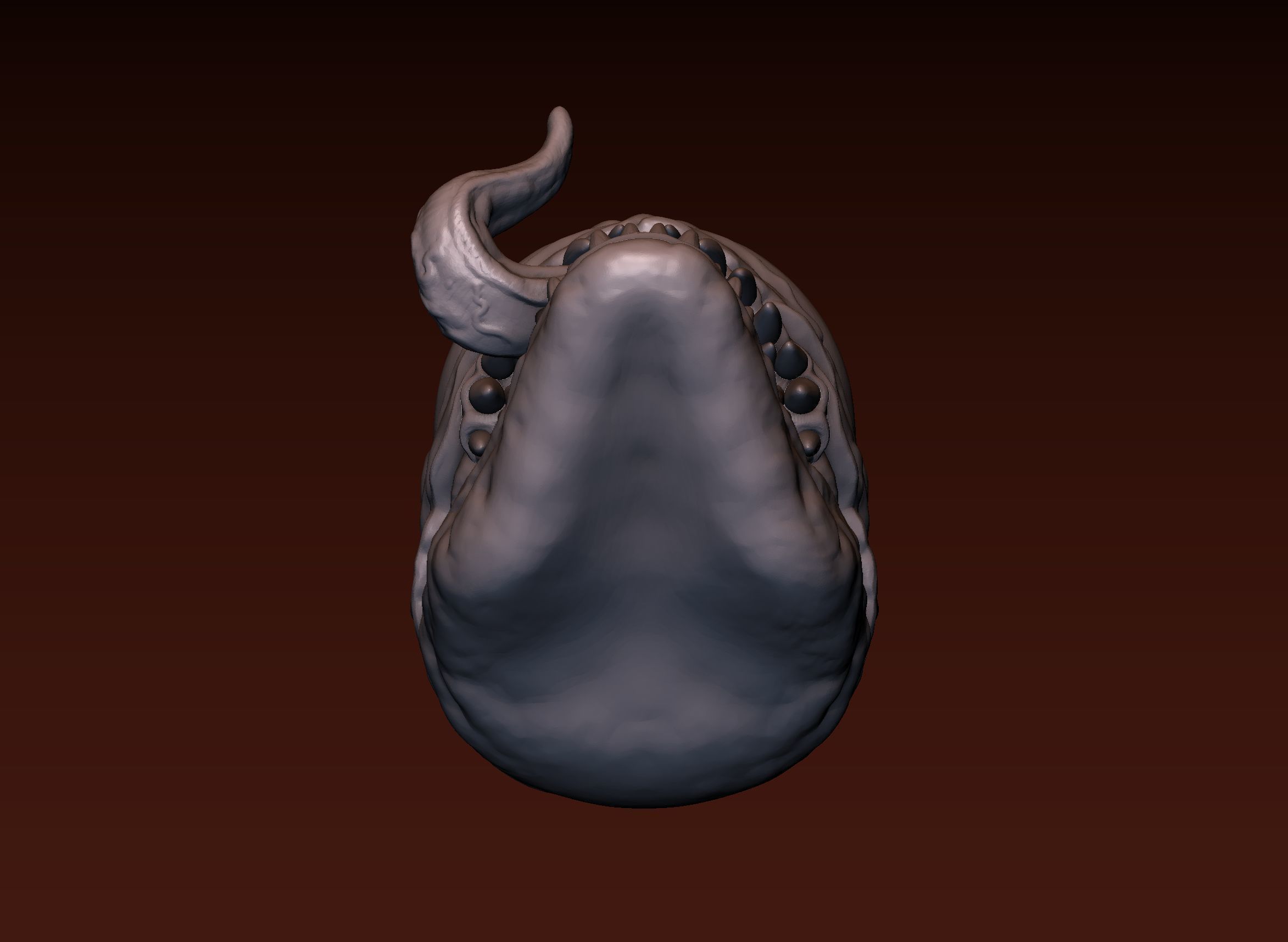 Venom head 3D print model_11