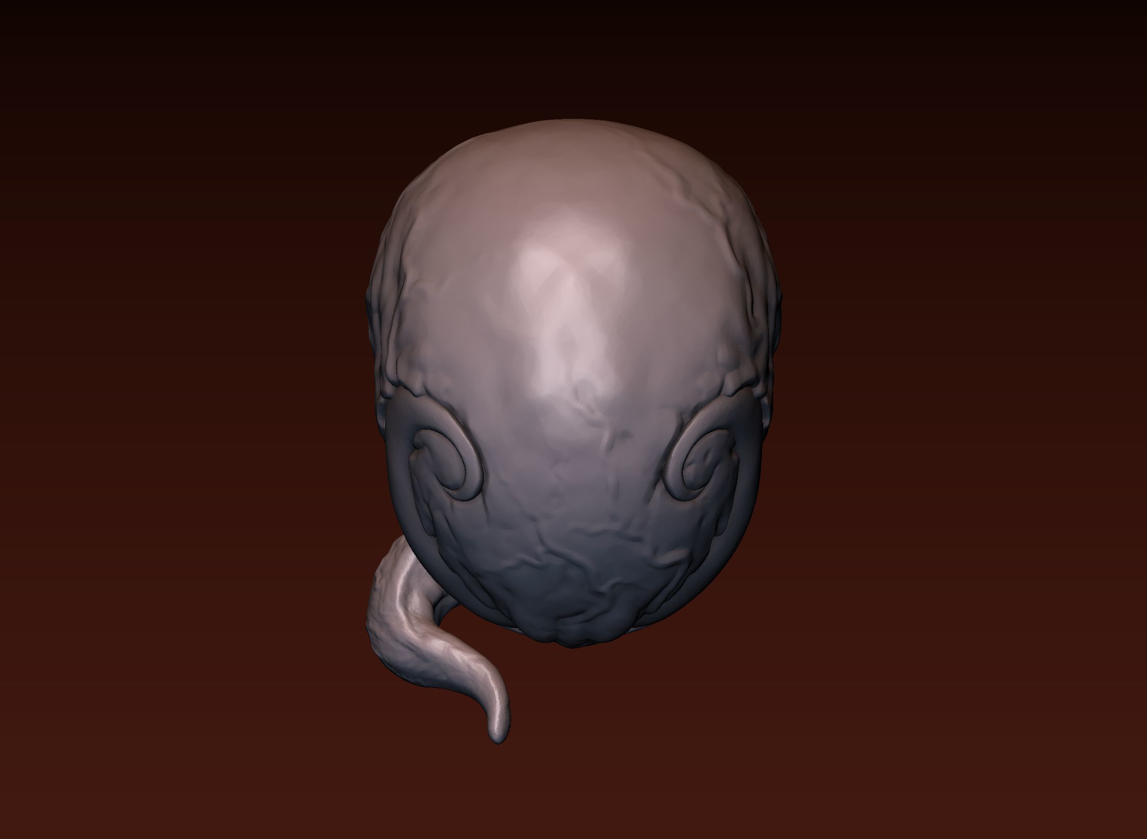 Venom head 3D print model_10