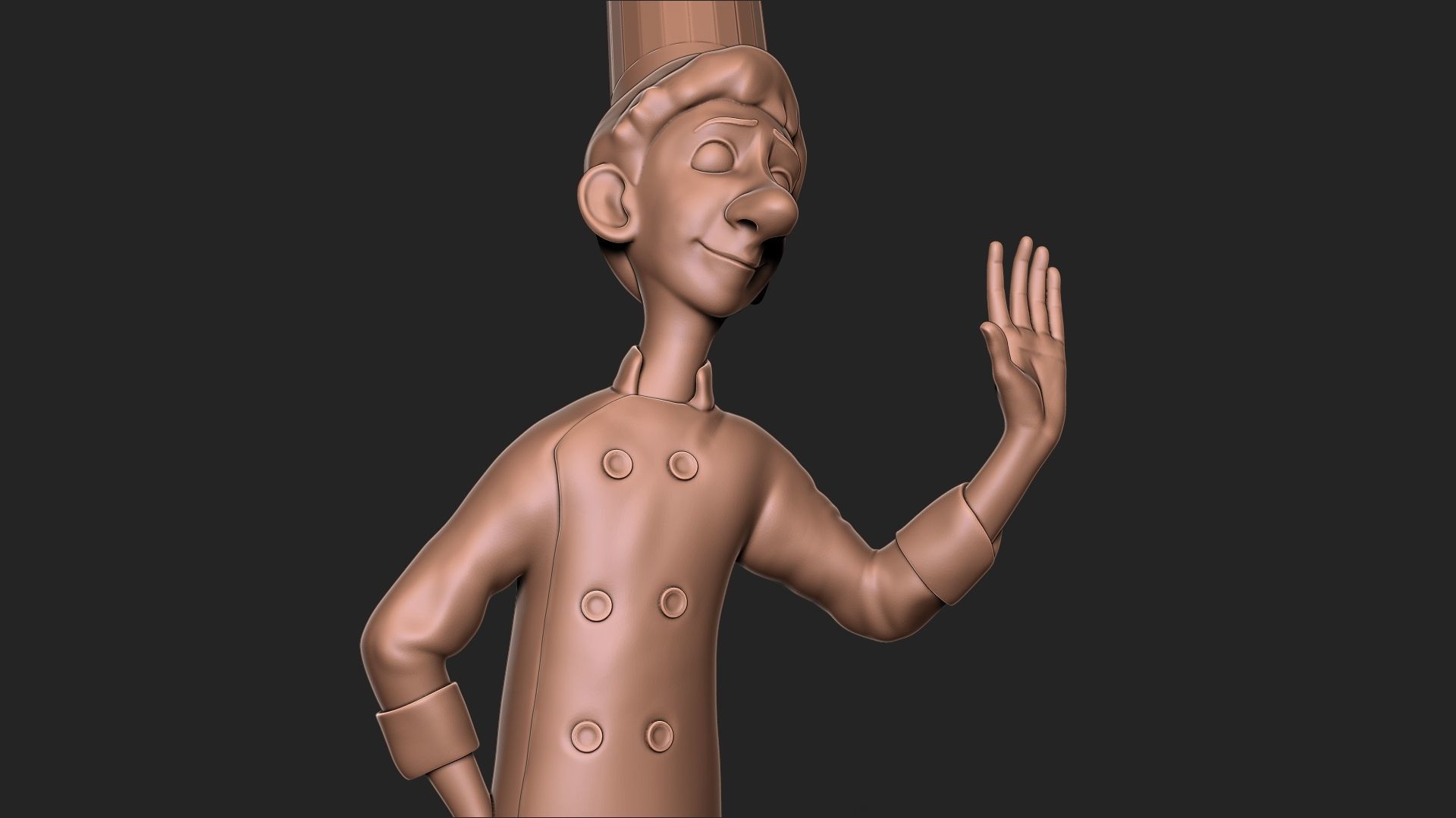 ratatouille Alfredo Linguini 3D print model_4