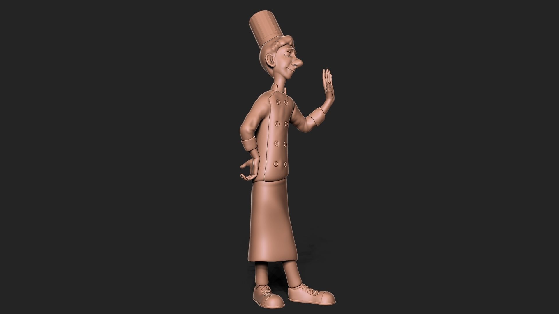 ratatouille Alfredo Linguini 3D print model_2