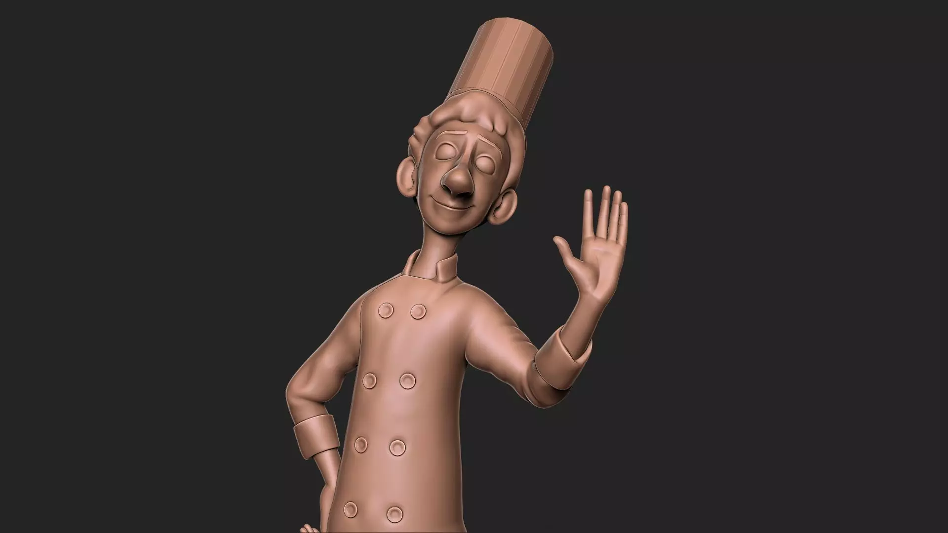 ratatouille Alfredo Linguini 3D print model_0