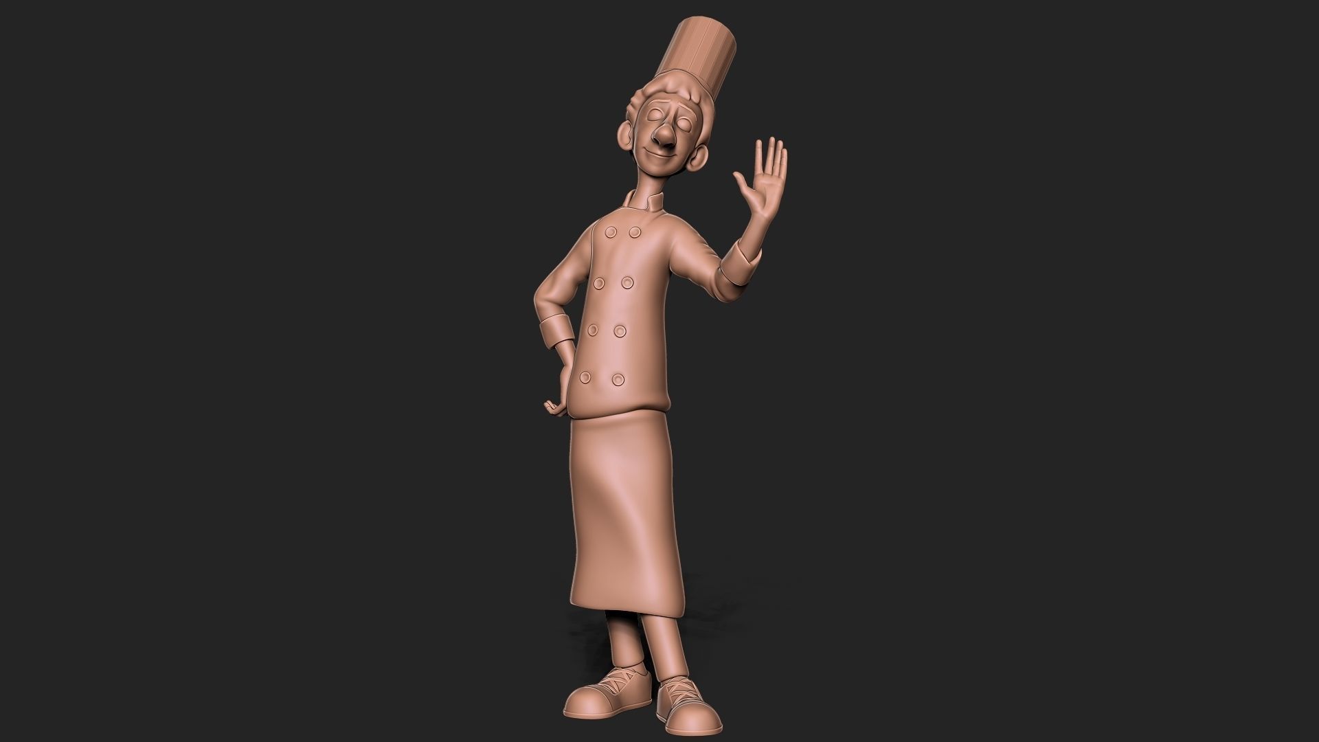 ratatouille Alfredo Linguini 3D print model_1