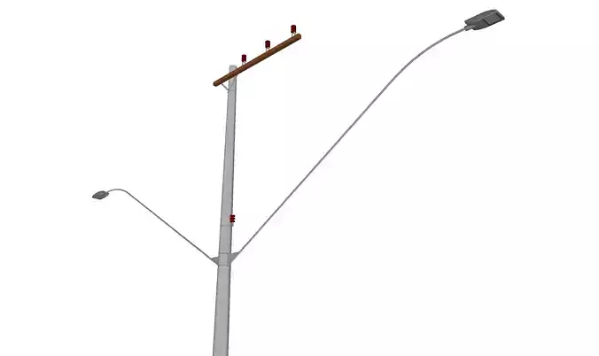 Concrete Lamp Post - Light Pole - Light Post - Street Light 34