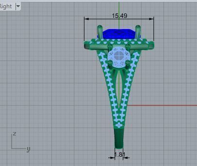 2-row blue stone diamond ring 3530 3D print model 3D print model_6