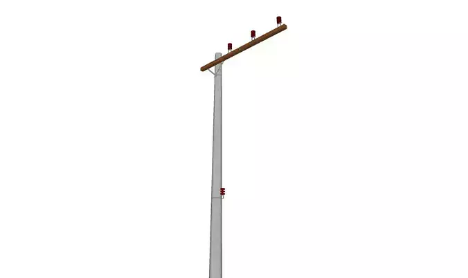 Concrete Lamp Post - Light Pole - Light Post - Street Light 38