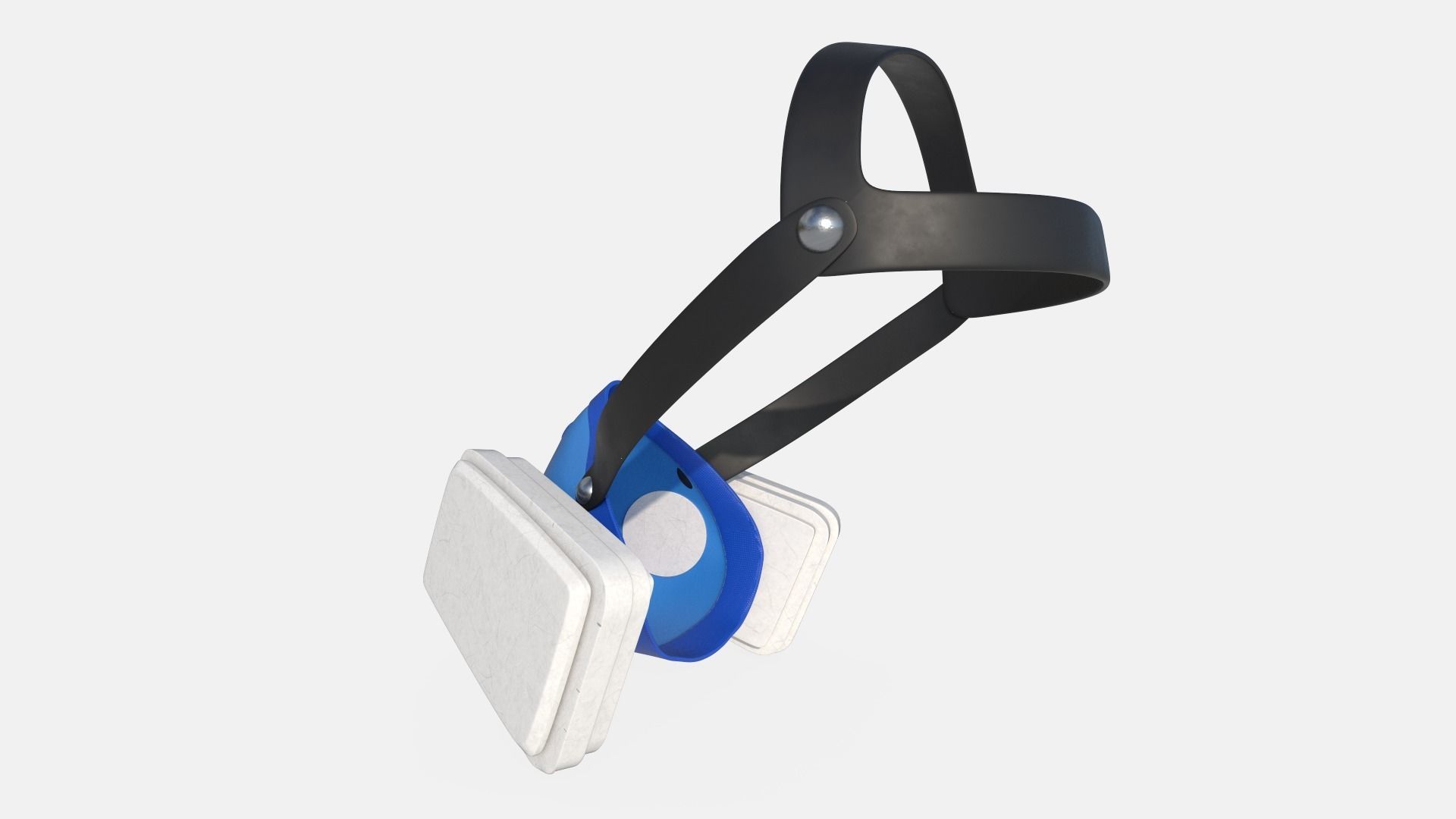 Safety Respiratory Mask Low-poly 3D model_5