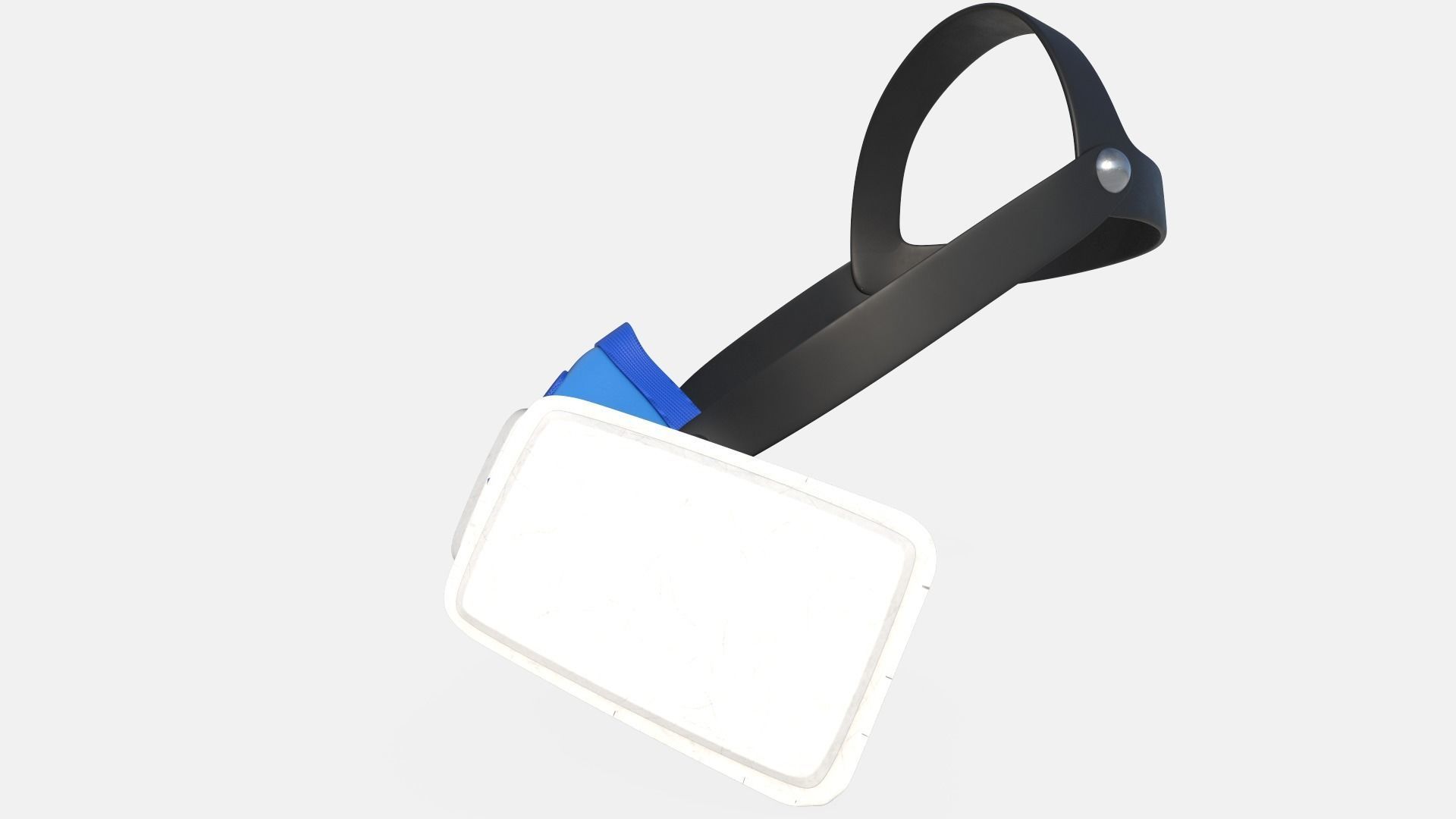 Safety Respiratory Mask Low-poly 3D model_1