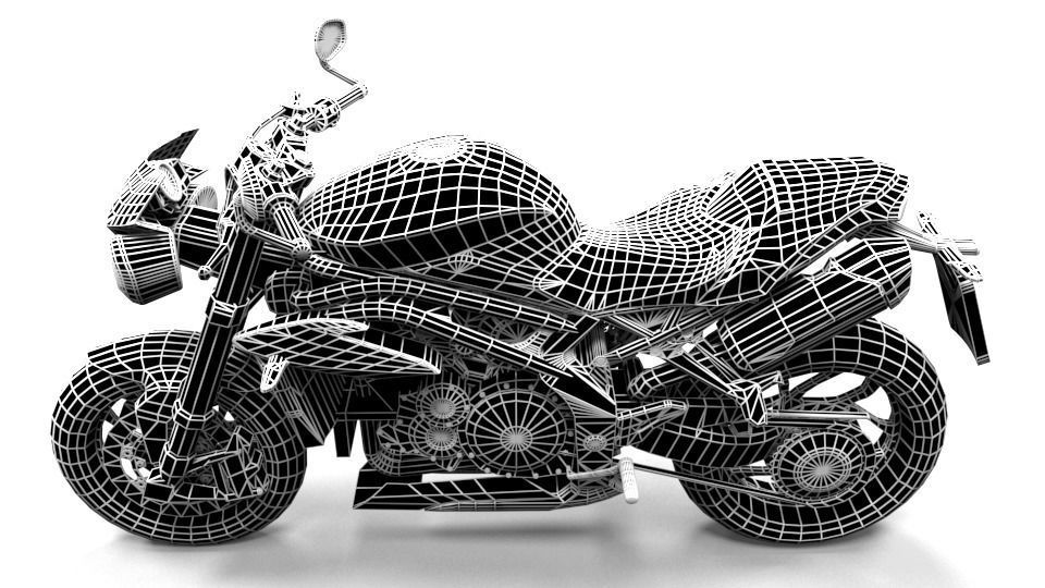TRIUMPH 1050S TRIPLE S 3D model_5