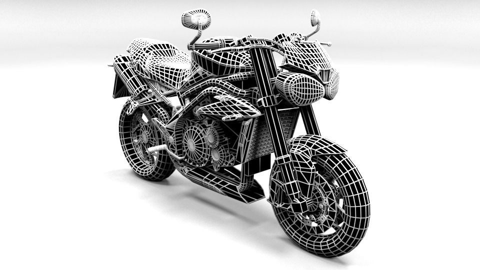 TRIUMPH 1050S TRIPLE S 3D model_1