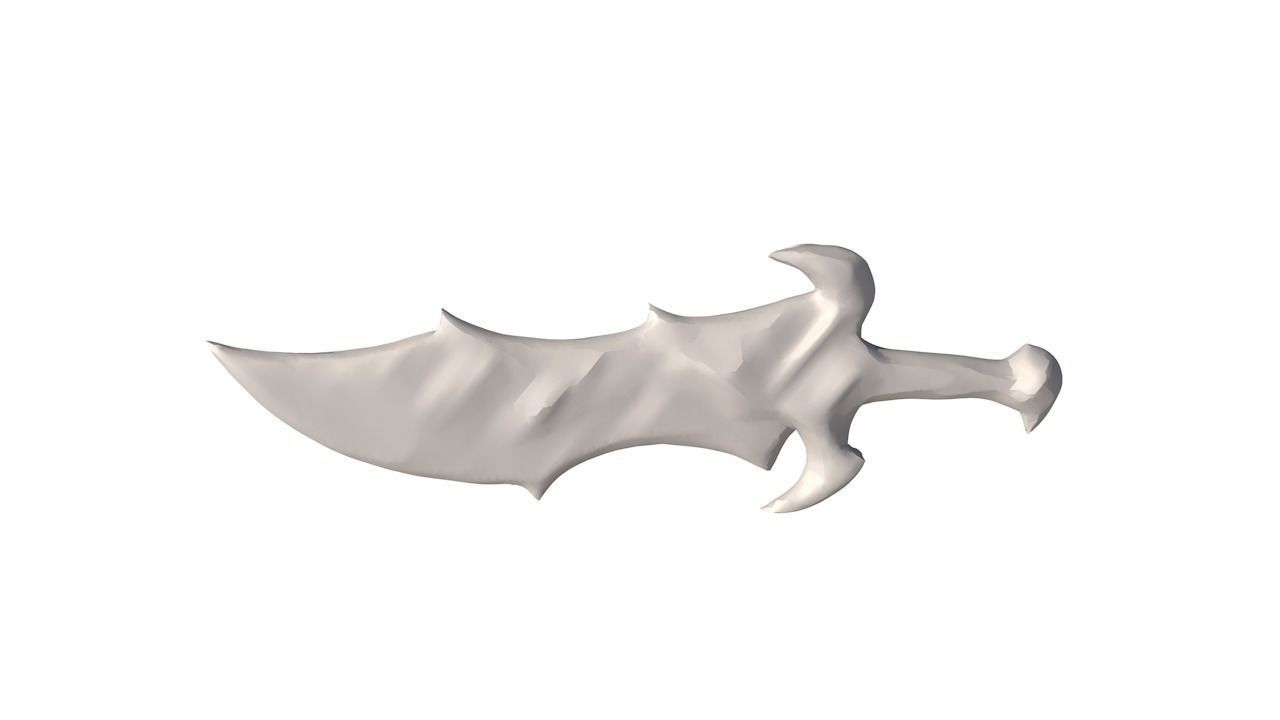 sword cartoon 3D model_4