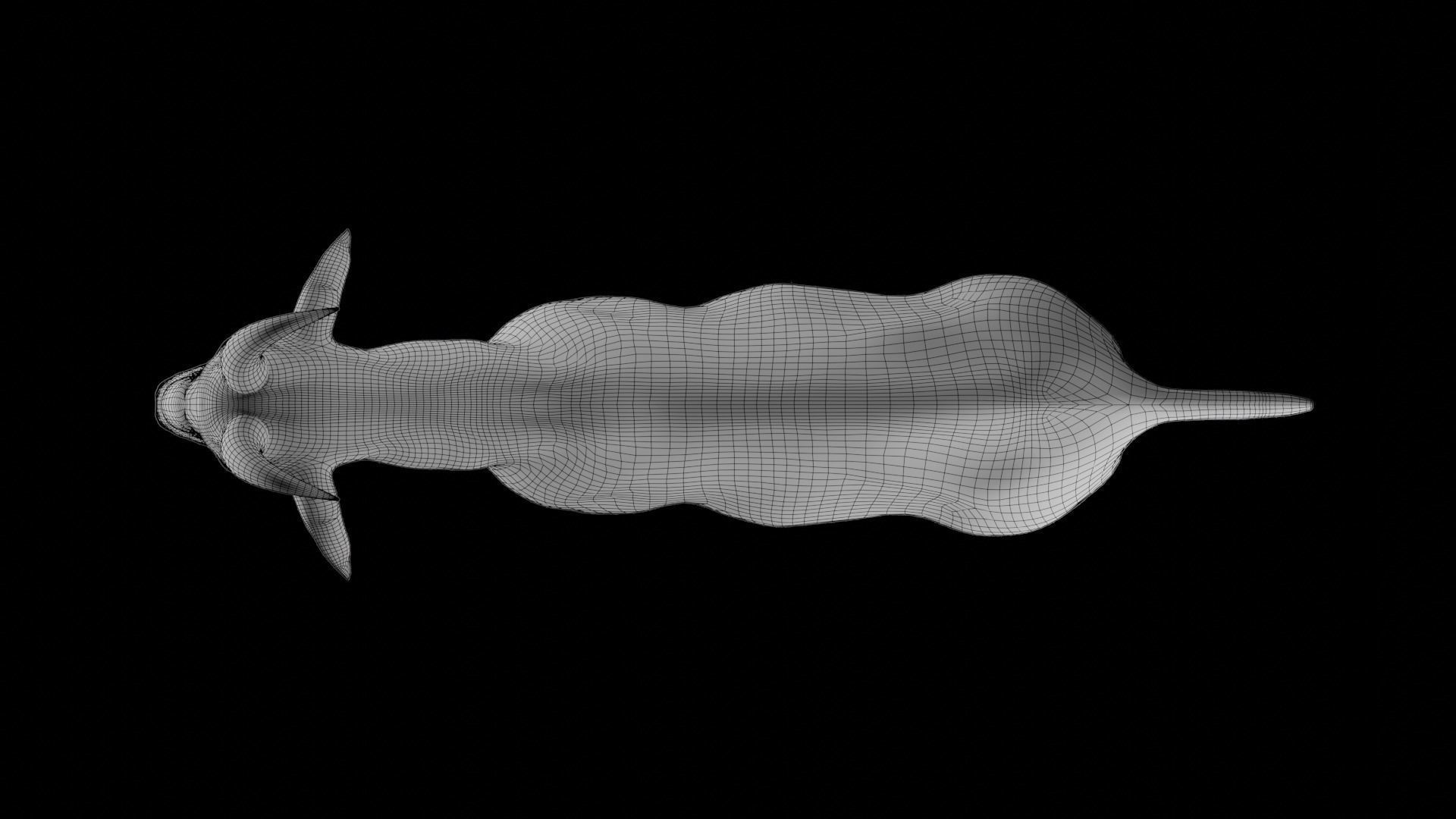 Fur Goat 02 Rigged and Animation in Blender Low-poly 3D model_24