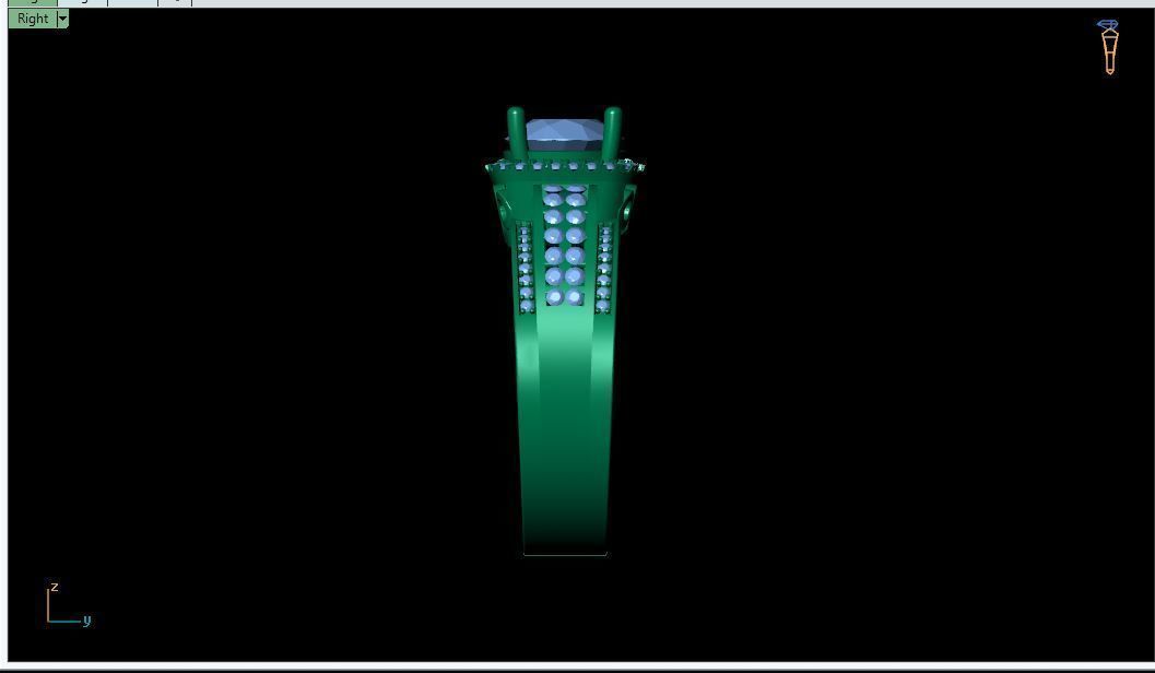 DK04 Ring model 3D print model_3