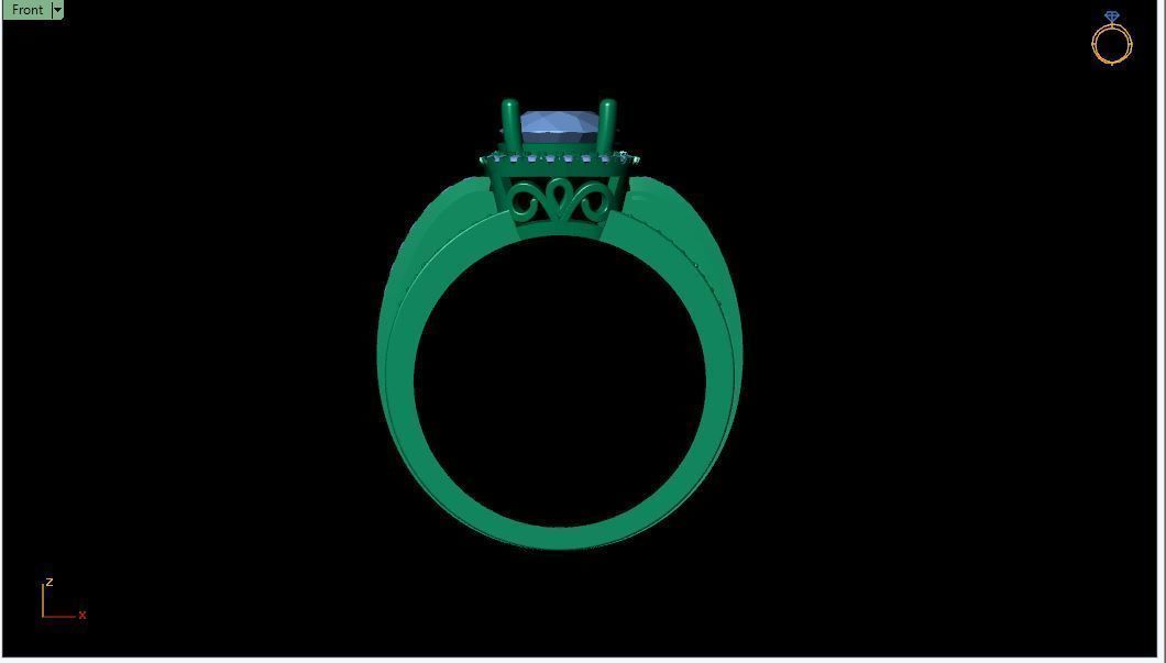 DK04 Ring model 3D print model_4