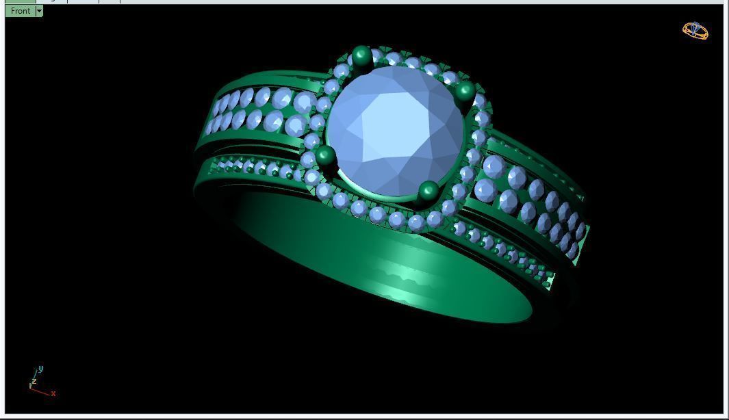 DK04 Ring model 3D print model_1