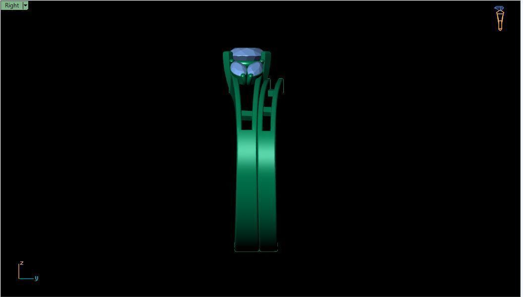 DK03 Ring model 3D print model_3