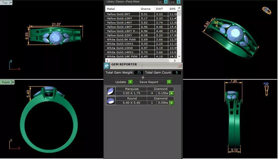 DK03 Ring model 3D print model_0