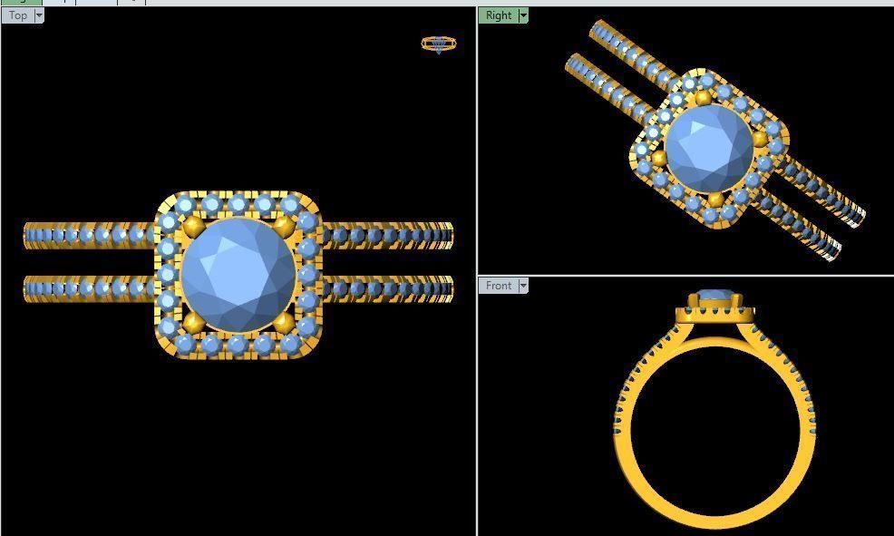 Halo Ring 3d Model 3D print model_5