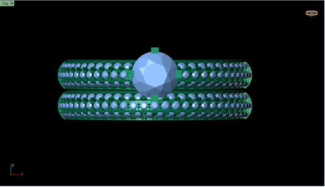 Set Wedding Ring 3d Model 3D print model_1