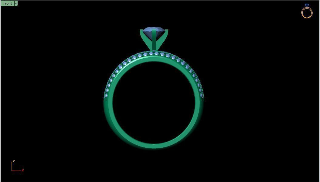 Set Wedding Ring 3d Model 3D print model_3