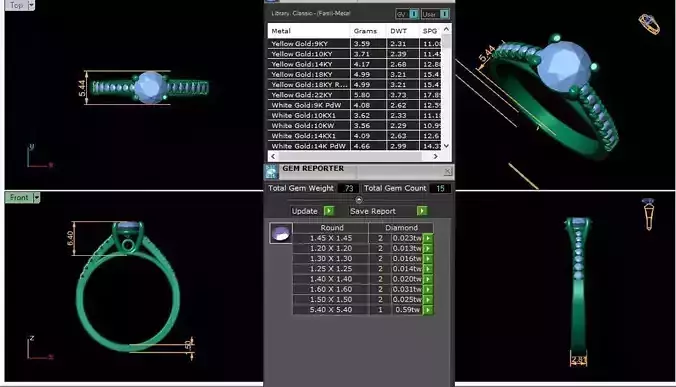 Solitaire Ring 3d Model  