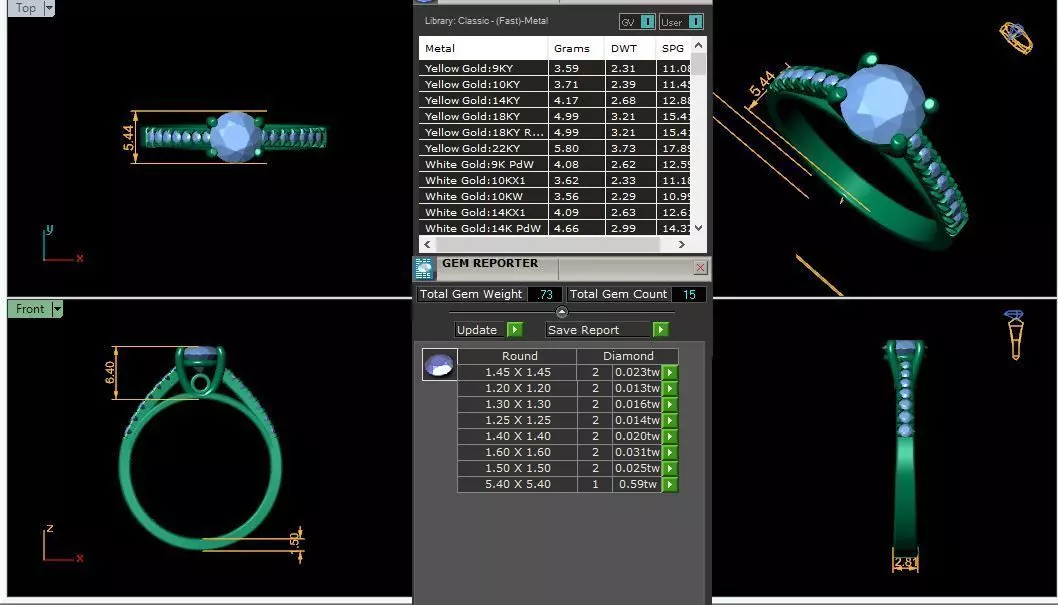 Solitaire Ring 3d Model 3D print model_0