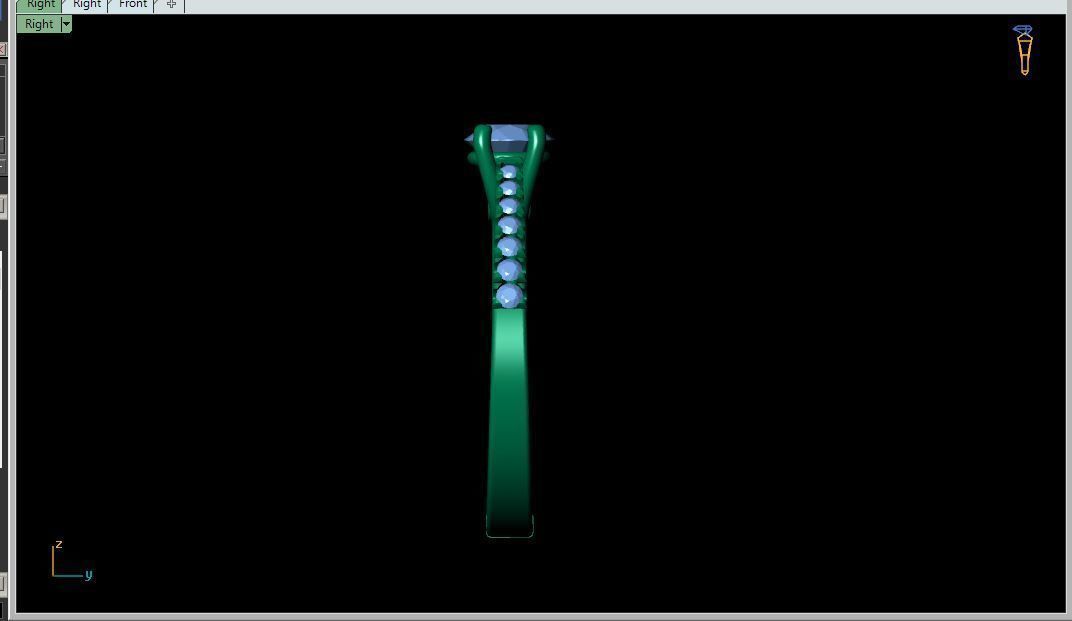 Solitaire Ring 3d Model 3D print model_3