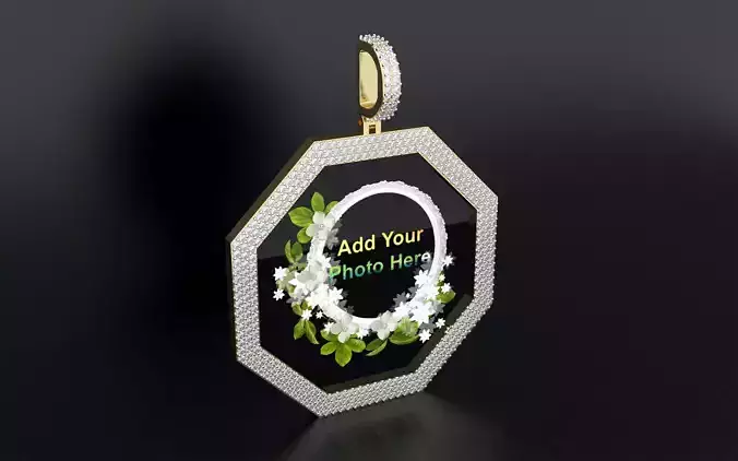Photo Frame Pendant one and half INCH